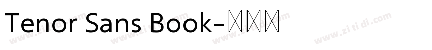Tenor Sans Book字体转换